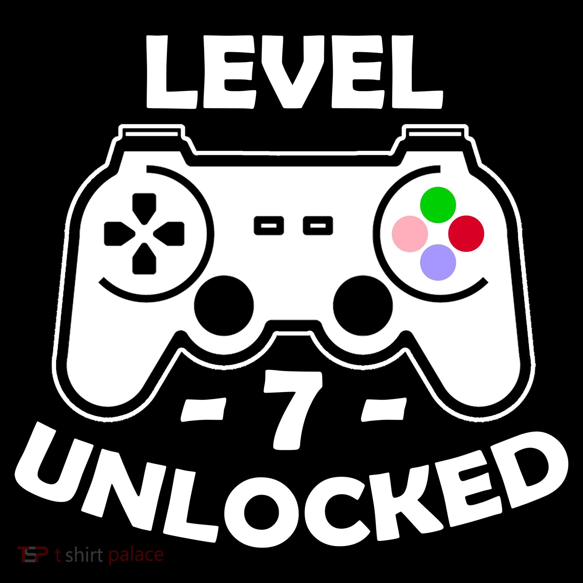 Level Seven Unlocked 7th Birthday USA-Made Doggie Bandana