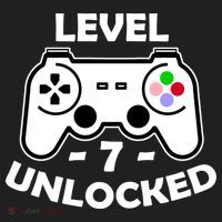 Level Seven Unlocked 7th Birthday Comfort Colors Heavyweight Long Sleeve T-Shirt thumb 2