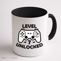 Level Seven Unlocked 7th Birthday Coffee Mug thumb 1