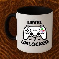 Level Seven Unlocked 7th Birthday Coffee Mug thumb 2