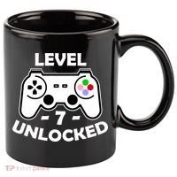 Level Seven Unlocked 7th Birthday 11oz C Handle Ceramic Mug thumb 0