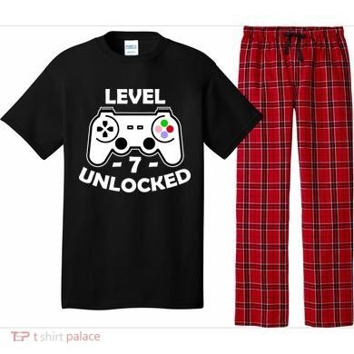 Level Seven Unlocked 7th Birthday Pajama Set