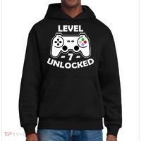 Level Seven Unlocked 7th Birthday District V.I.T. Heavyweight Hoodie thumb 0