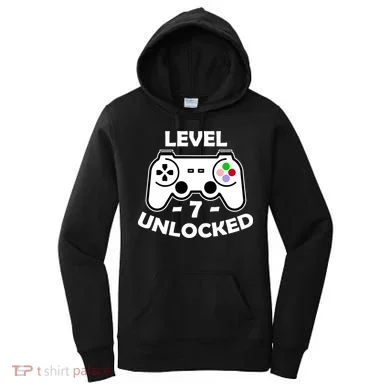Level Seven Unlocked 7th Birthday Women's Hoodie