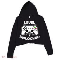 Level Seven Unlocked 7th Birthday Crop Fleece Hoodie thumb 0