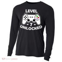 Level Seven Unlocked 7th Birthday Cooling Performance Long Sleeve Crew thumb 0