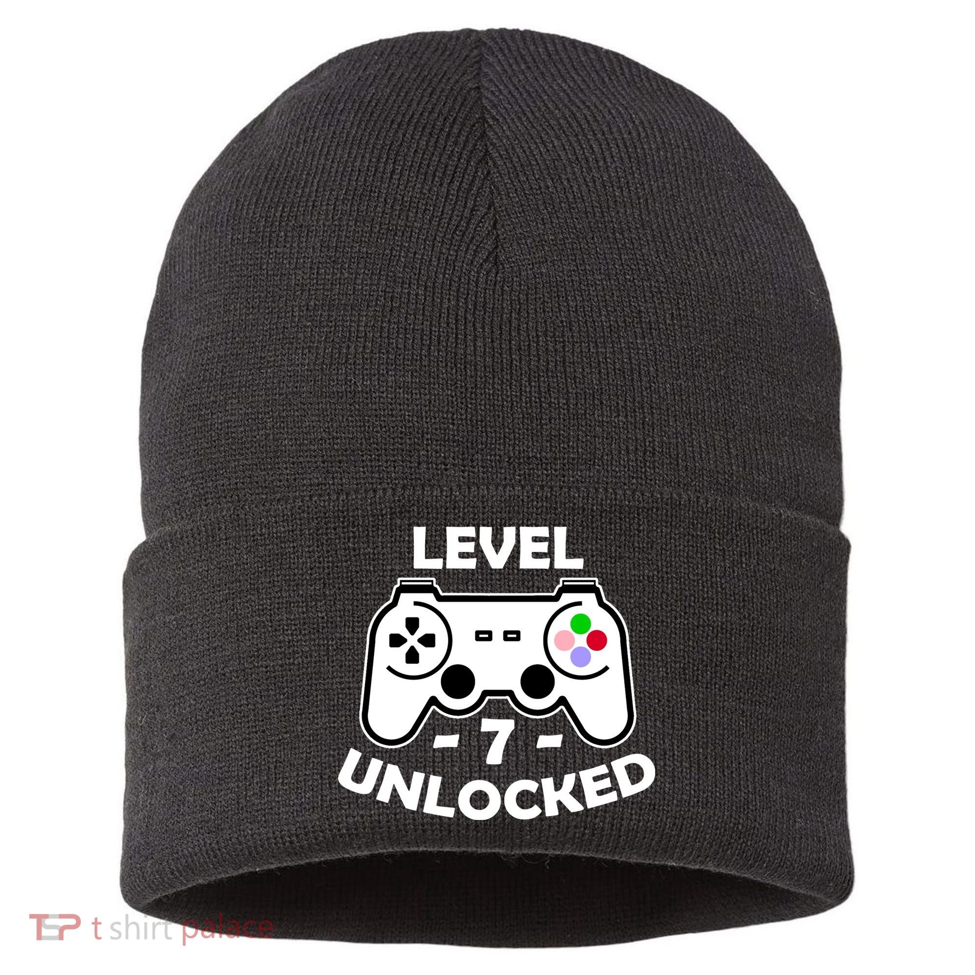 Level Seven Unlocked 7th Birthday Sustainable Knit Beanie