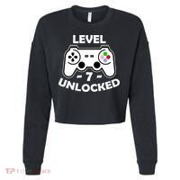 Level Seven Unlocked 7th Birthday Cropped Pullover Crew thumb 0