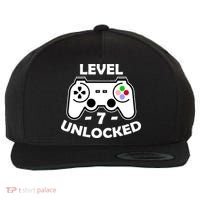 Level Seven Unlocked 7th Birthday Wool Snapback Cap thumb 0