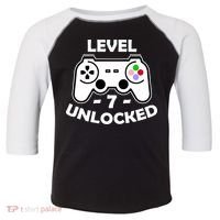 Level Seven Unlocked 7th Birthday Toddler Fine Jersey T-Shirt thumb 0