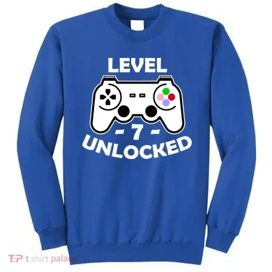 Level Seven Unlocked 7th Birthday Sweatshirt