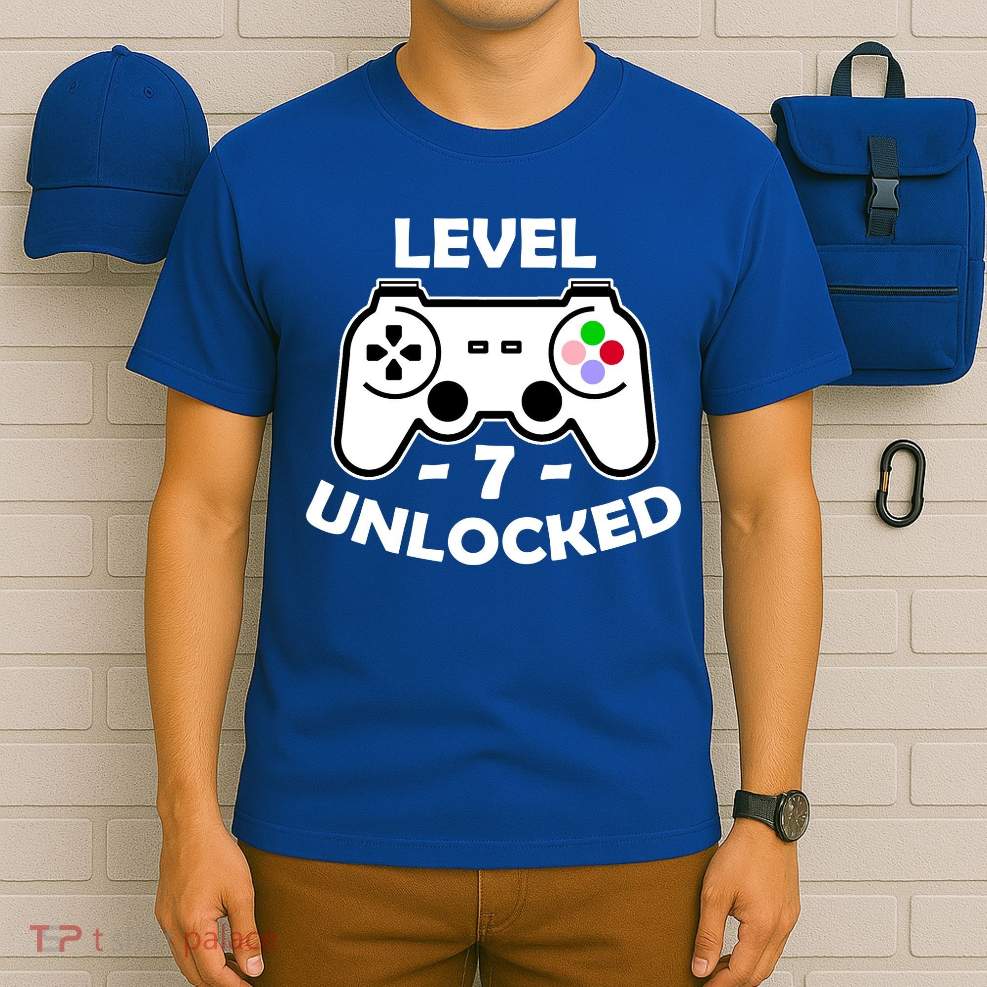 Level Seven Unlocked 7th Birthday T-Shirt