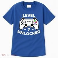 Level Seven Unlocked 7th Birthday Tall T-Shirt thumb 0