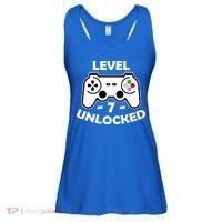 Level Seven Unlocked 7th Birthday Ladies Essential Flowy Tank thumb 0