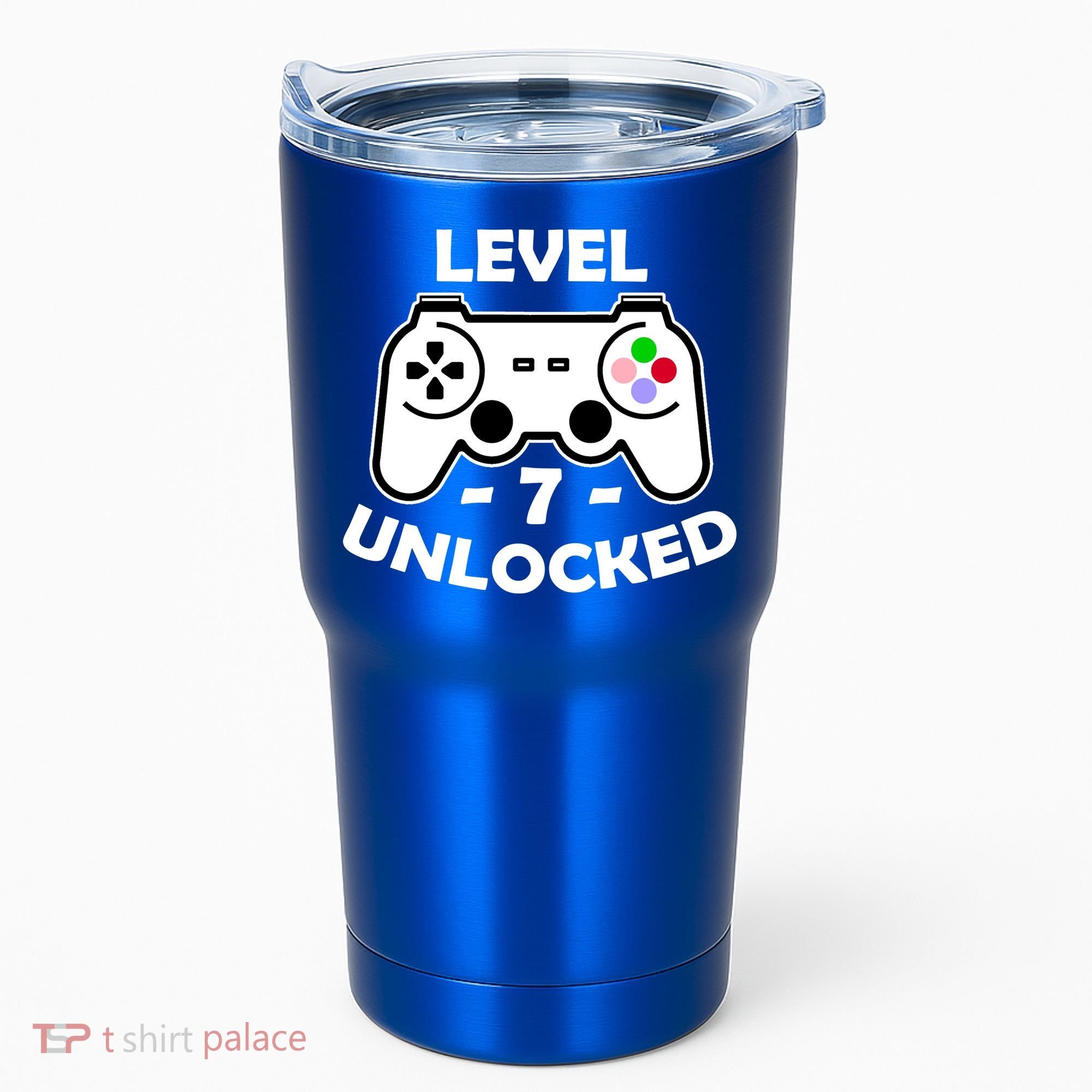 Level Seven Unlocked 7th Birthday Tumbler