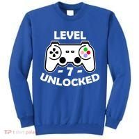 Level Seven Unlocked 7th Birthday Tall Sweatshirt thumb 0