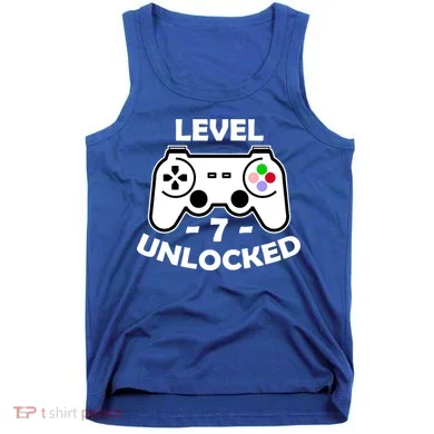 Level Seven Unlocked 7th Birthday Tank Top