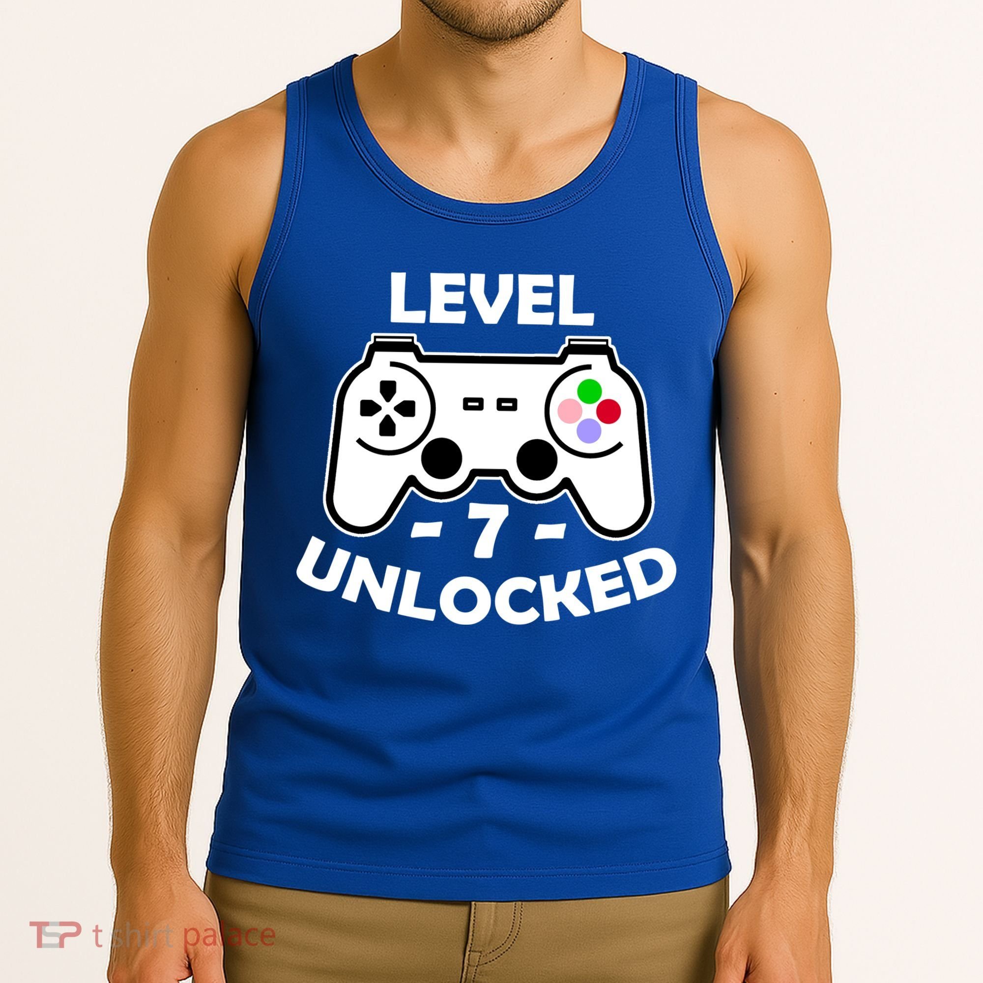Level Seven Unlocked 7th Birthday Tank Top