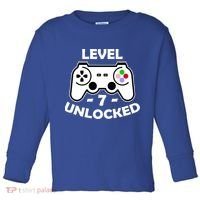 Level Seven Unlocked 7th Birthday Toddler Long Sleeve Shirt thumb 0