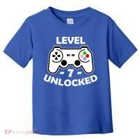 Level Seven Unlocked 7th Birthday Toddler T-Shirt thumb 0