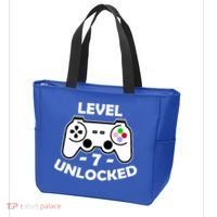 Level Seven Unlocked 7th Birthday Tote Bag thumb 3