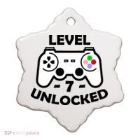 Level Seven Unlocked 7th Birthday Ceramic Ornament thumb 0