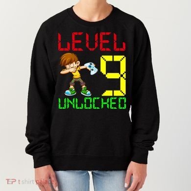 Level Up Age 9 Unlocked Women's Sweatshirt