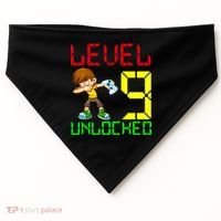 Level Up Age 9 Unlocked USA-Made Doggie Bandana thumb 0