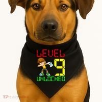 Level Up Age 9 Unlocked USA-Made Doggie Bandana thumb 1