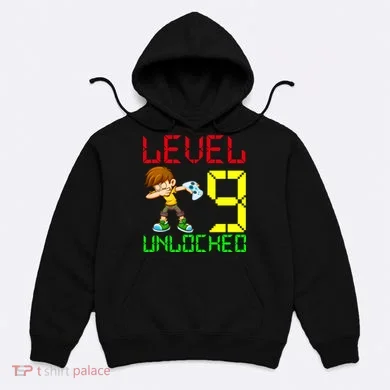 Level Up Age 9 Unlocked Hoodie