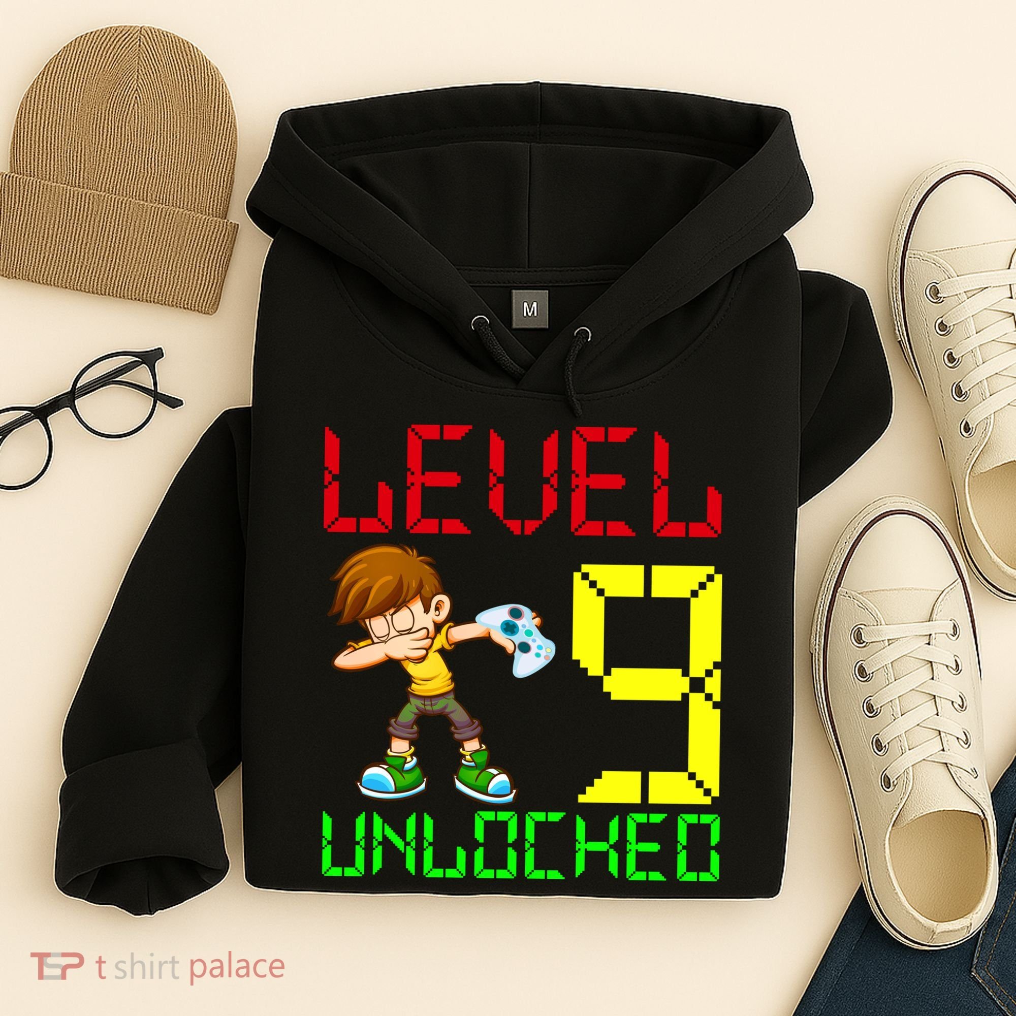 Level Up Age 9 Unlocked Hoodie
