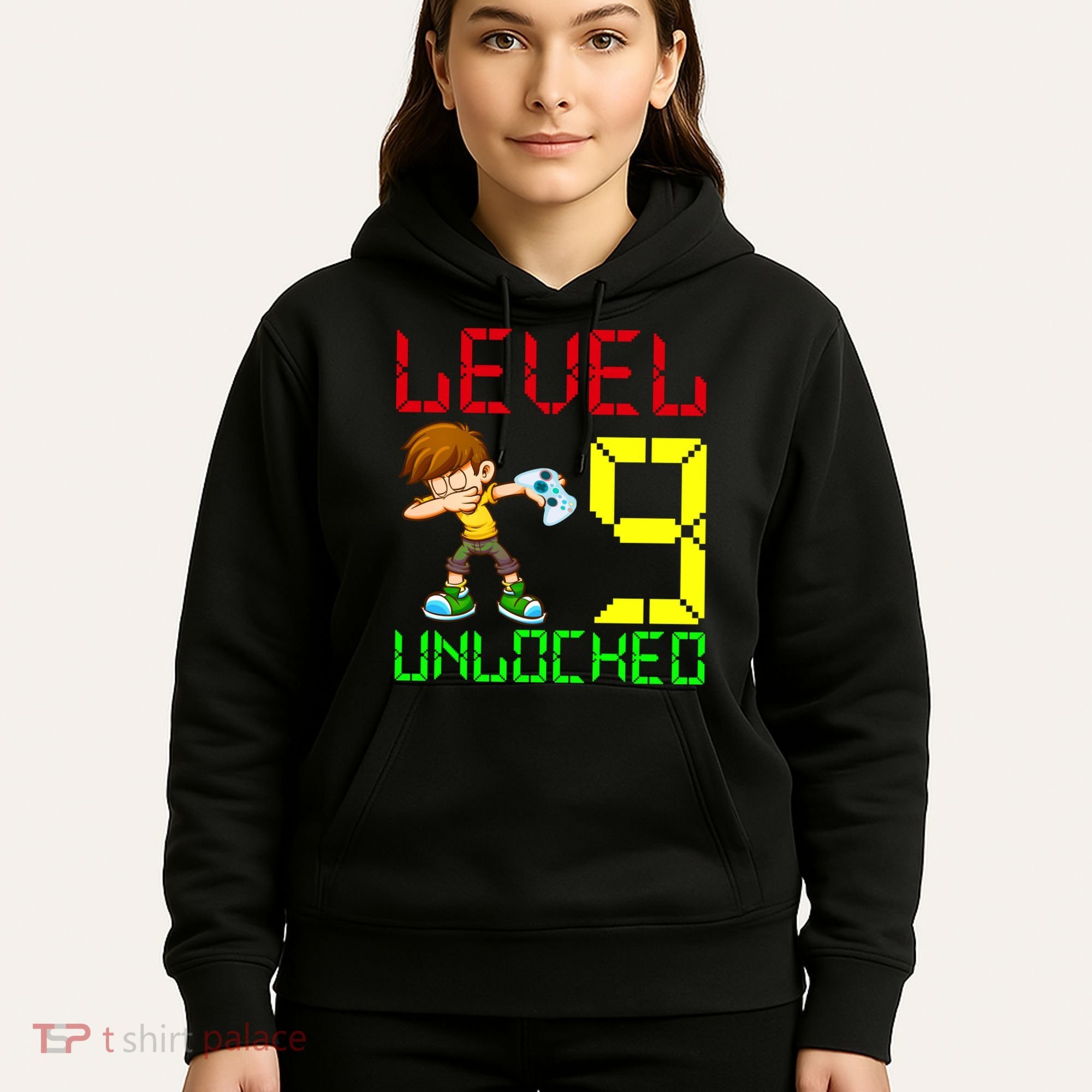 Level Up Age 9 Unlocked Hoodie