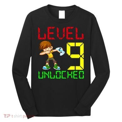Level Up Age 9 Unlocked Long Sleeve Shirt