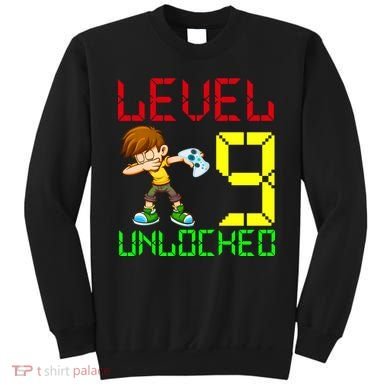 Level Up Age 9 Unlocked Sweatshirt