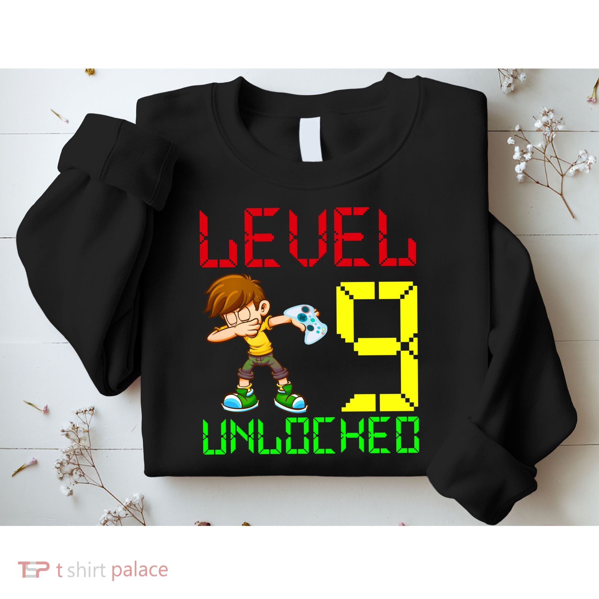 Level Up Age 9 Unlocked Sweatshirt