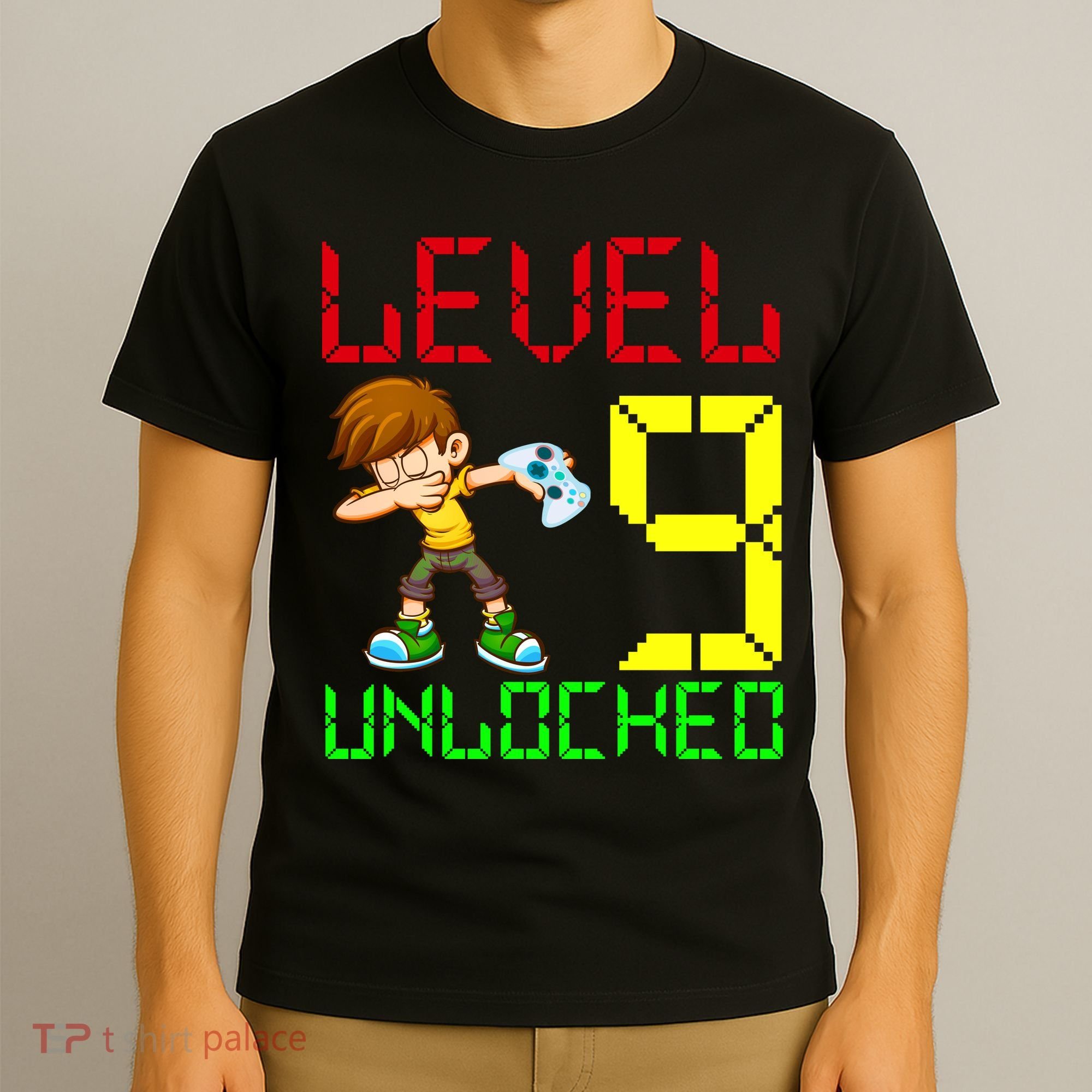 Level Up Age 9 Unlocked T-Shirt