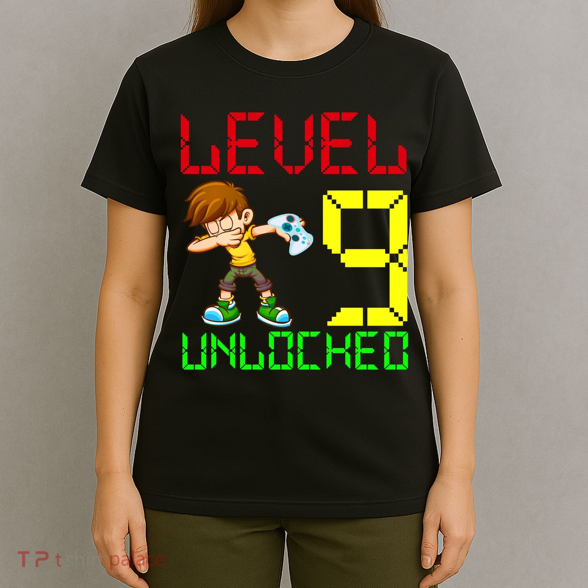 Level Up Age 9 Unlocked T-Shirt