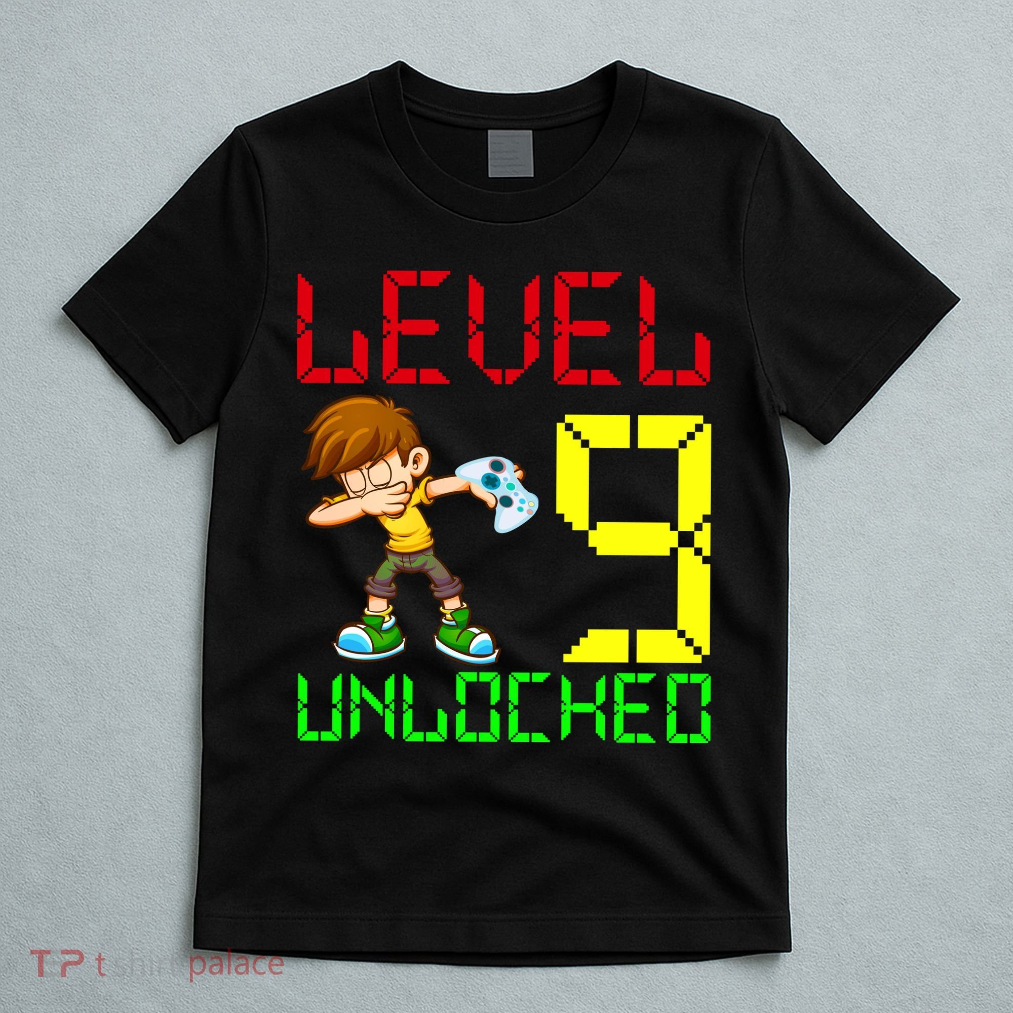 Level Up Age 9 Unlocked T-Shirt