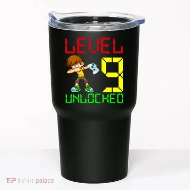 Level Up Age 9 Unlocked Tumbler