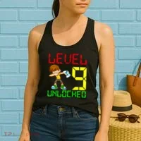 Level Up Age 9 Unlocked Women's Tank Top thumb 2