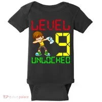 Level Up Age 9 Unlocked Baby Bodysuit thumb 0