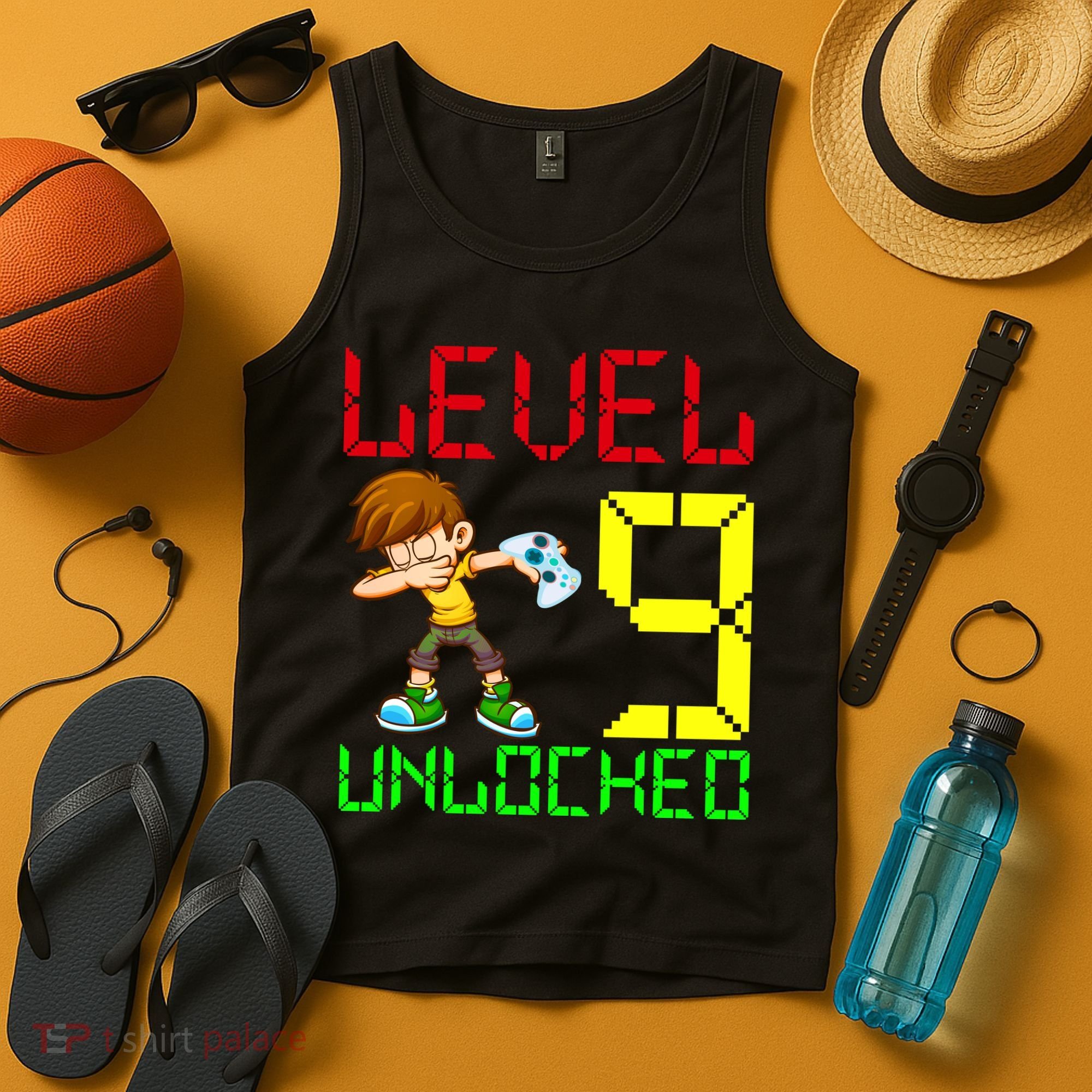 Level Up Age 9 Unlocked Tank Top
