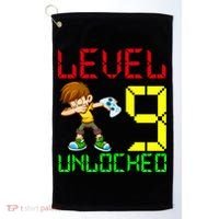 Level Up Age 9 Unlocked Golf Towel thumb 0