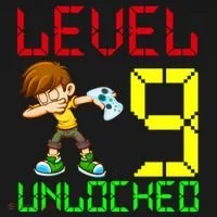 Level Up Age 9 Unlocked Toddler T-Shirt thumb 4