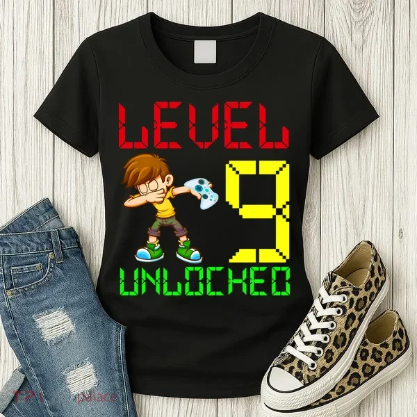 Level Up Age 9 Unlocked Women's T-Shirt