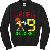 Level Up Age 9 Unlocked Kids Sweatshirt thumb 0