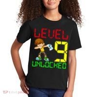 Level Up Age 9 Unlocked Kids T-Shirt thumb 2