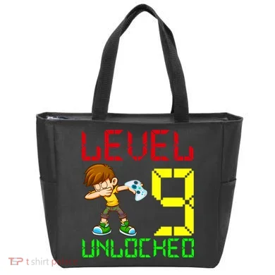 Level Up Age 9 Unlocked Tote Bag