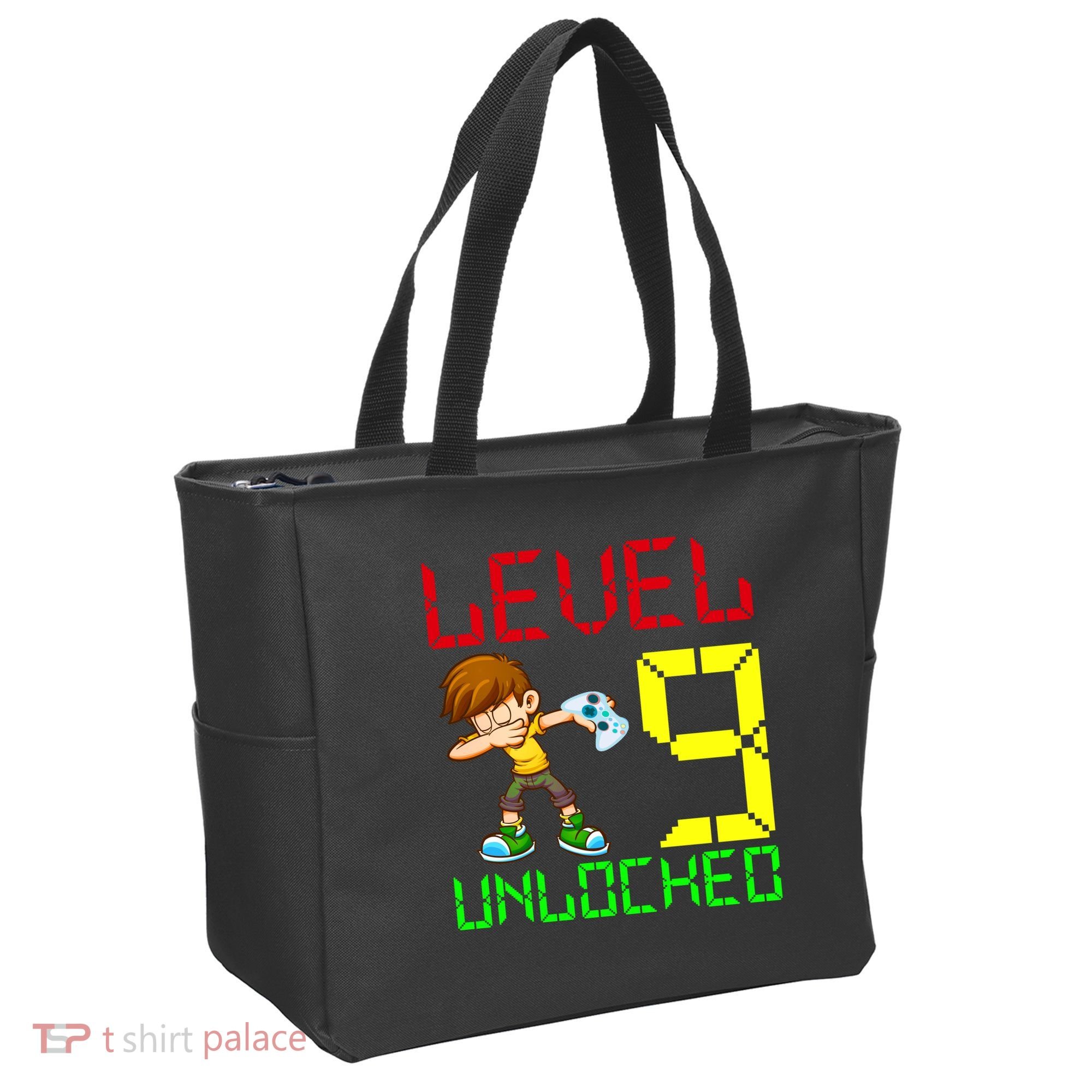 Level Up Age 9 Unlocked Tote Bag