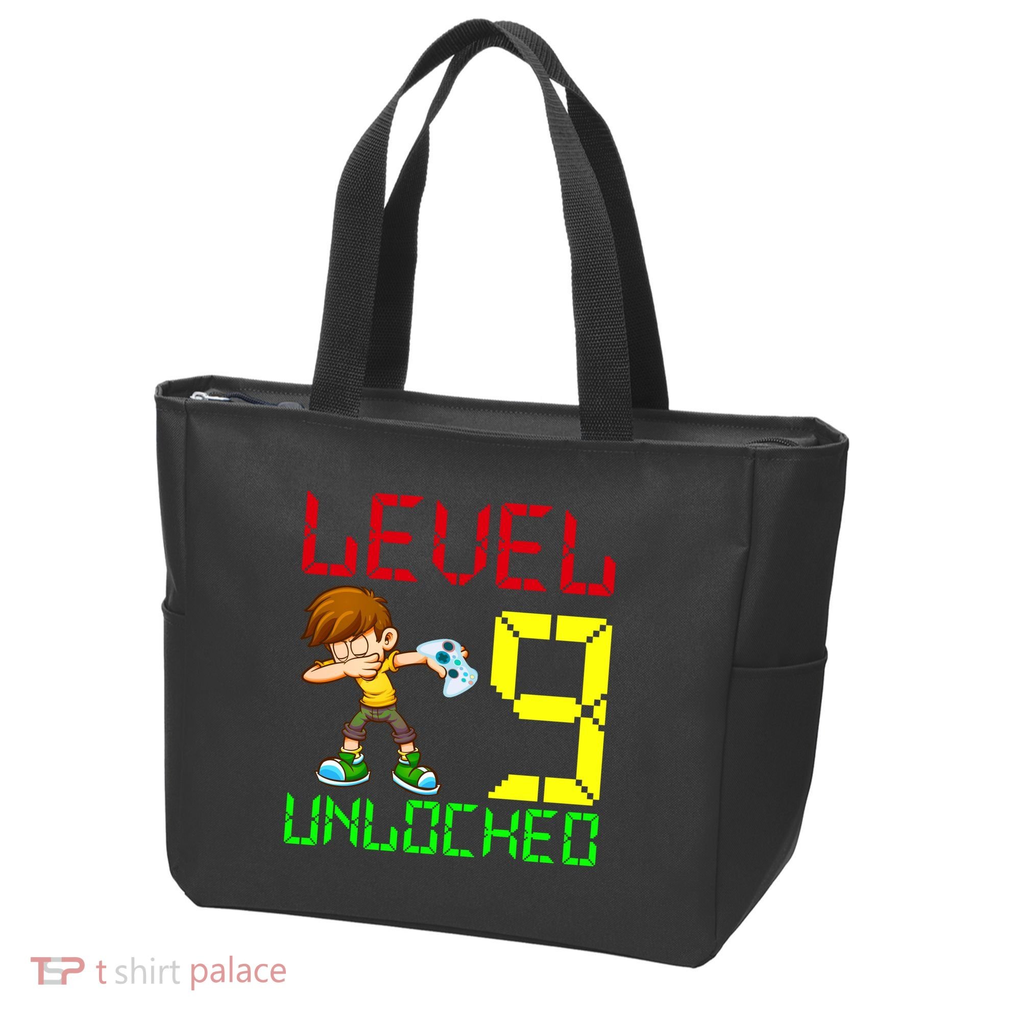 Level Up Age 9 Unlocked Tote Bag